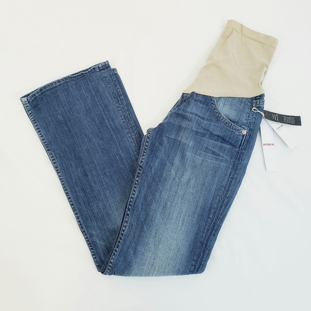 NWT Hudson Signature Ballet Bootcut Maternity Denim Jeans Size 29 petite